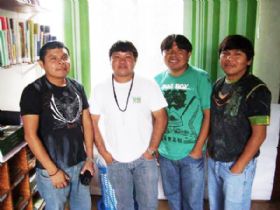Enoque, Gasod�, Wrariwe e Arildo Suru� s�o acad�micos da Faculdade S�o Lucas